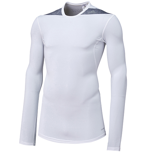 ADIDAS<br> TECHFIT BASE  LS WHITE<br>D82014